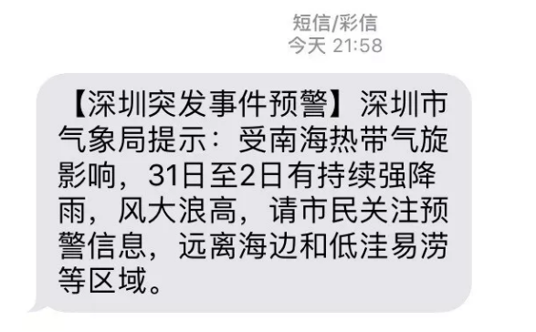 福利plus收到預警短信